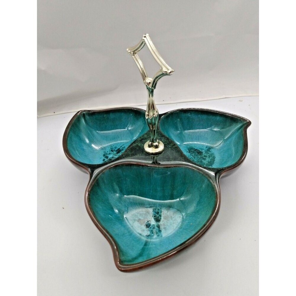 Blue Mountain Pottery Three Compartment Serving Tray - Canada - 1970's